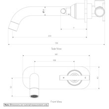 Barre Progressive Wall-Mounted Tap Set gallery detail image
