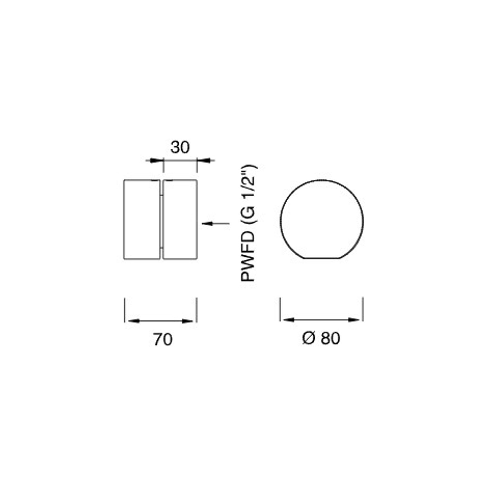 NEUTRA Wall Mounted 2 Way Diverter by CEA gallery detail image