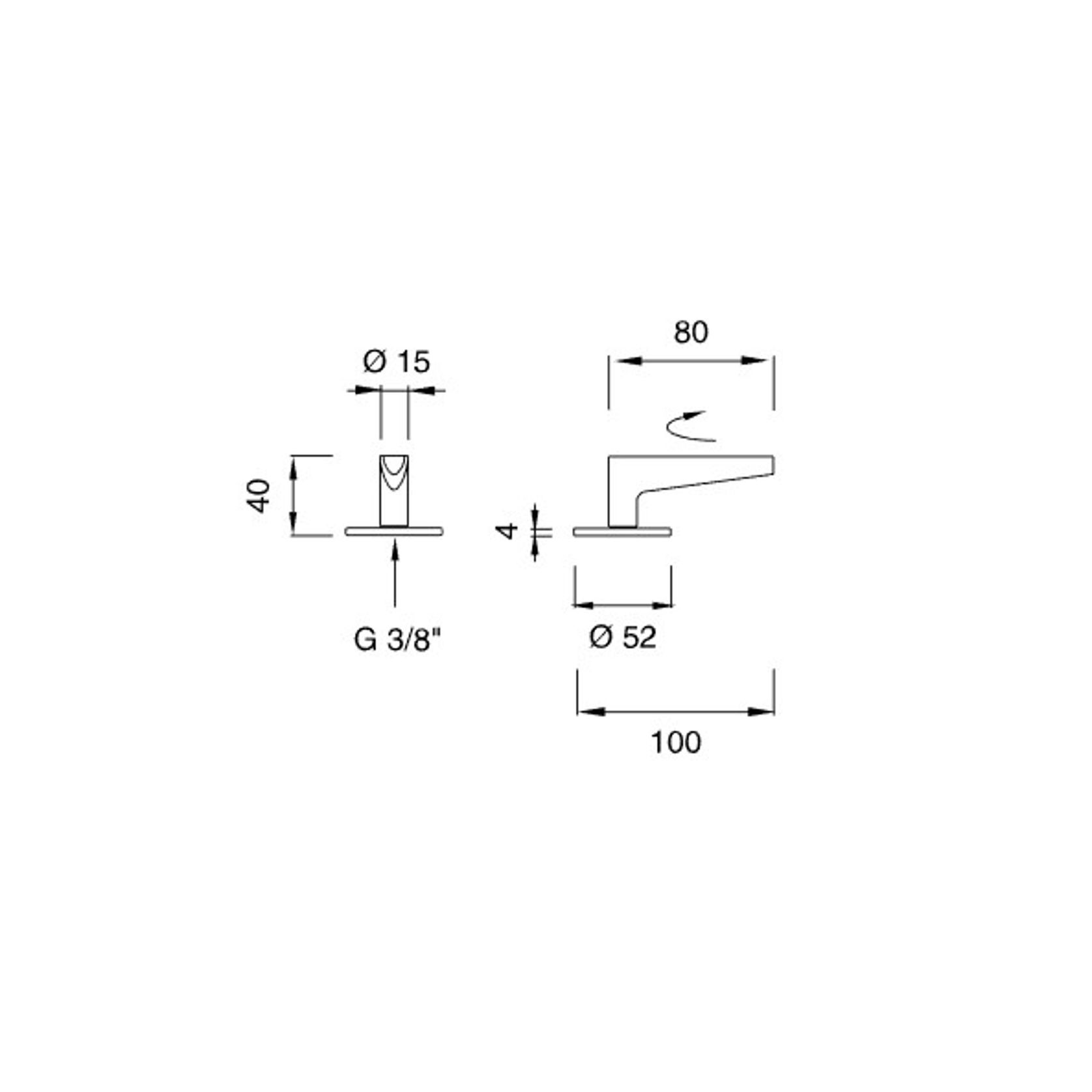 FLAG Deck Mounted Shut Off Valve by CEA gallery detail image