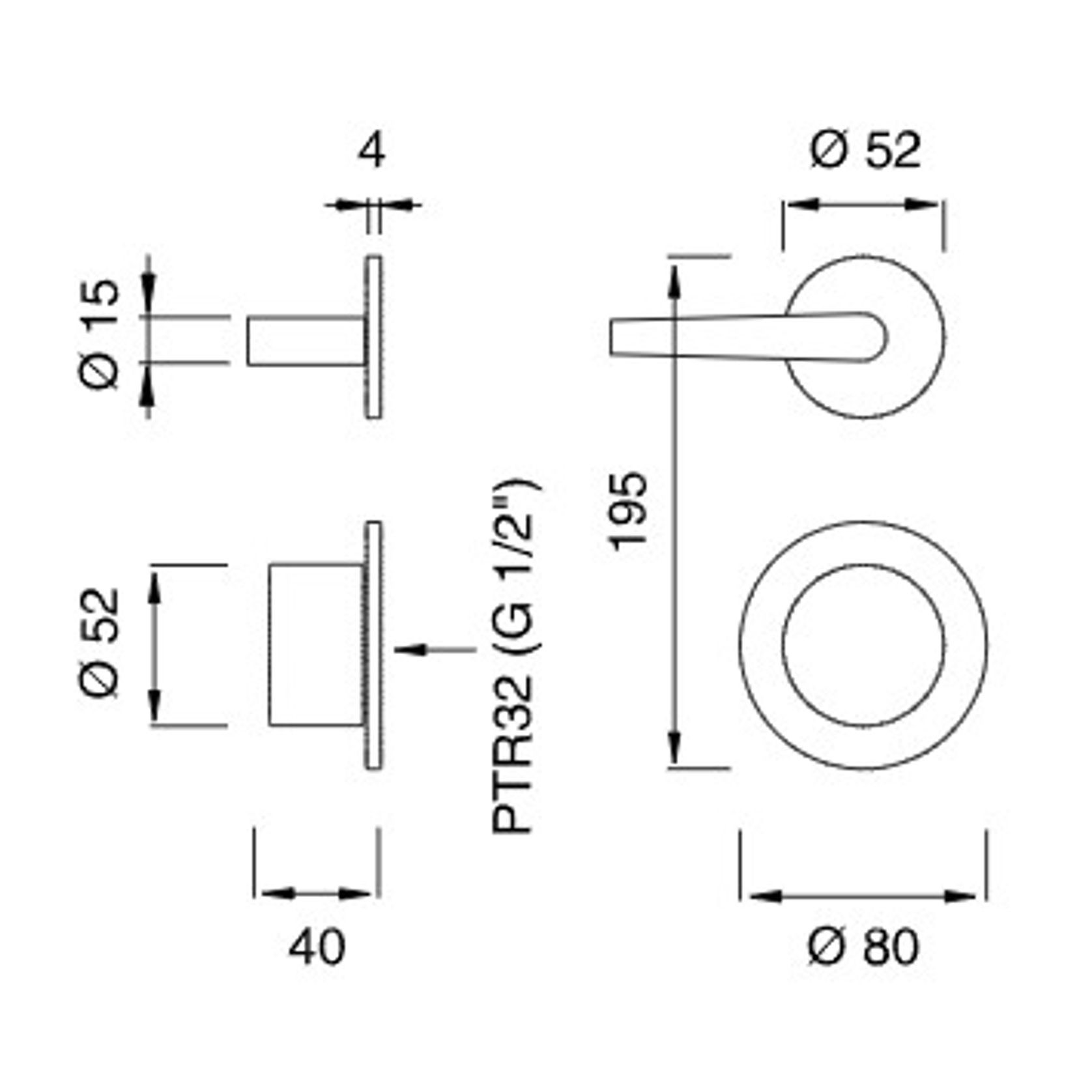 FLAG Thermostatic Shower Mixer 2/3 Diverter by CEA gallery detail image