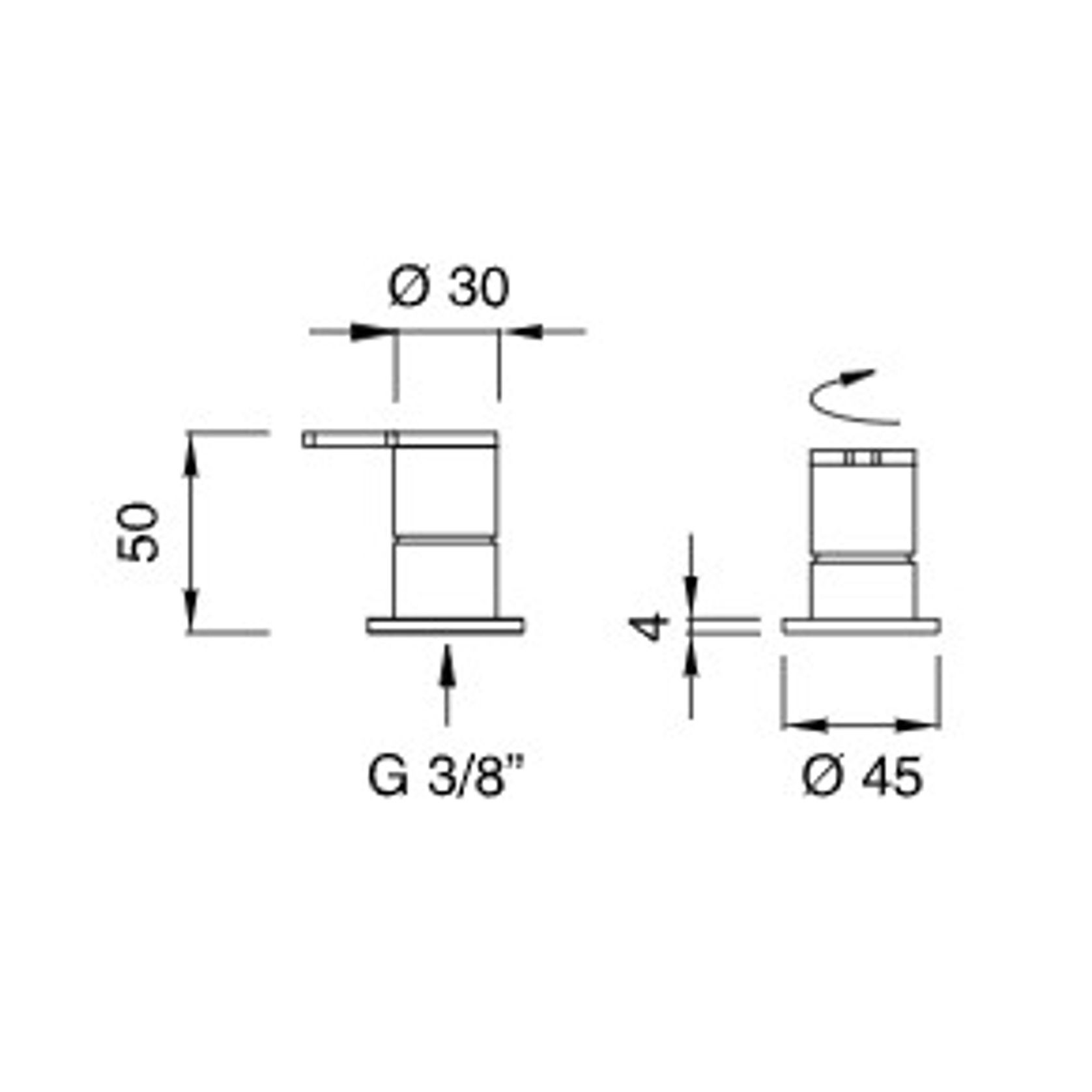INNOVO Deck Mounted Shut Off Valves by CEA gallery detail image