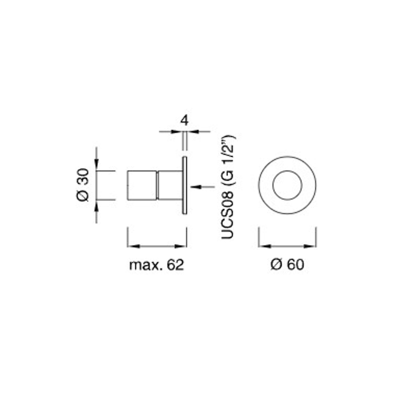 INNOVO Wall Mounted Thermostatic Mixer by CEA gallery detail image