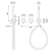INNOVO Wall Mounted 2 Mixer Set by CEA gallery detail image