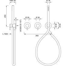 INNOVO Wall Mounted Mixer Set by CEA gallery detail image