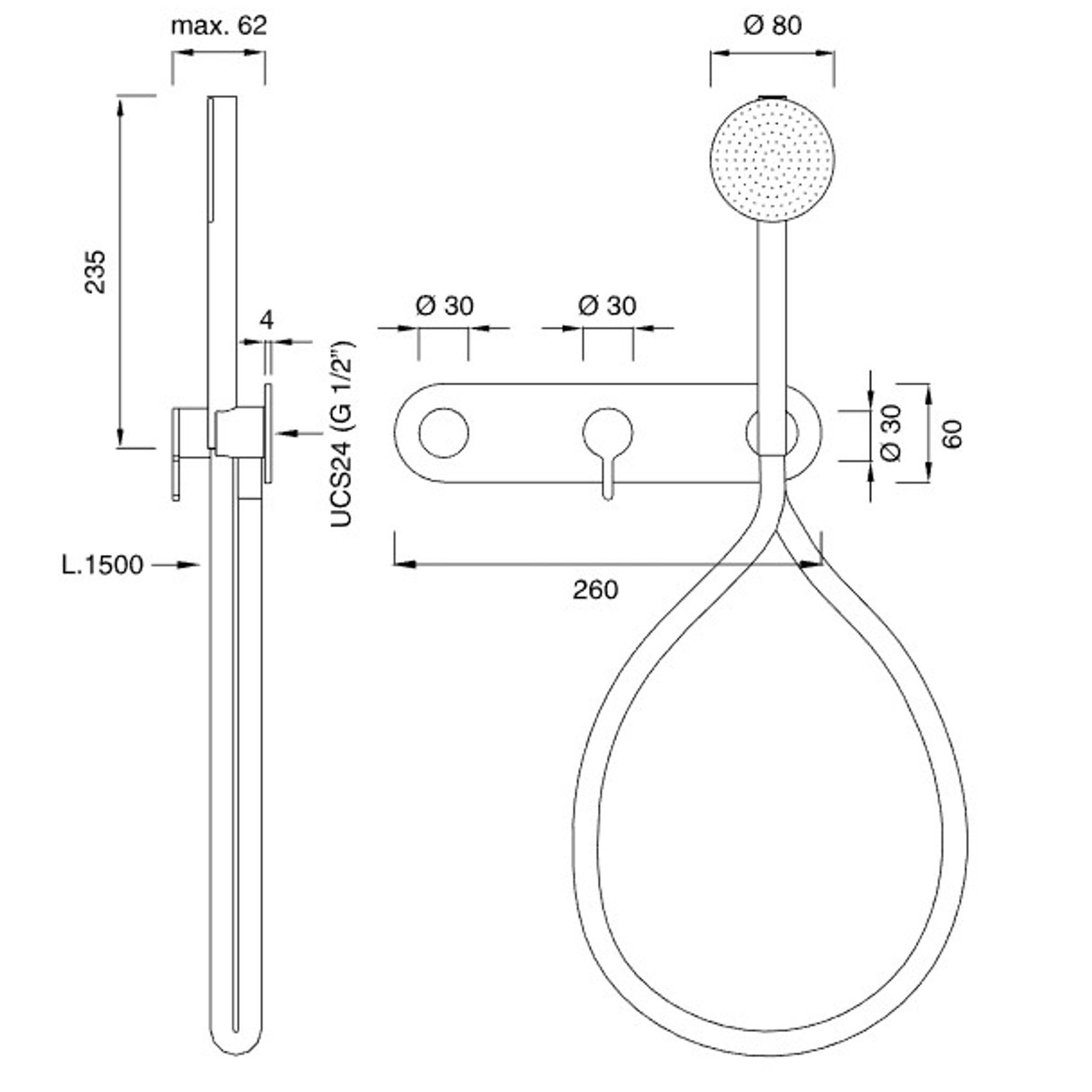 INNOVO Wall Mounted Thermostatic by CEA gallery detail image