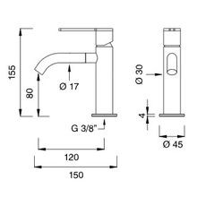 INNOVO Pillar Tap For Hot & Cold by CEA gallery detail image