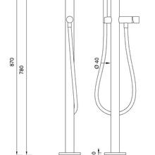 DUET Freestanding Mixer For Bathtubs by CEA gallery detail image