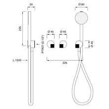 DUET Wall Mounted 2 Mixer For Bath/Shower by CEA gallery detail image