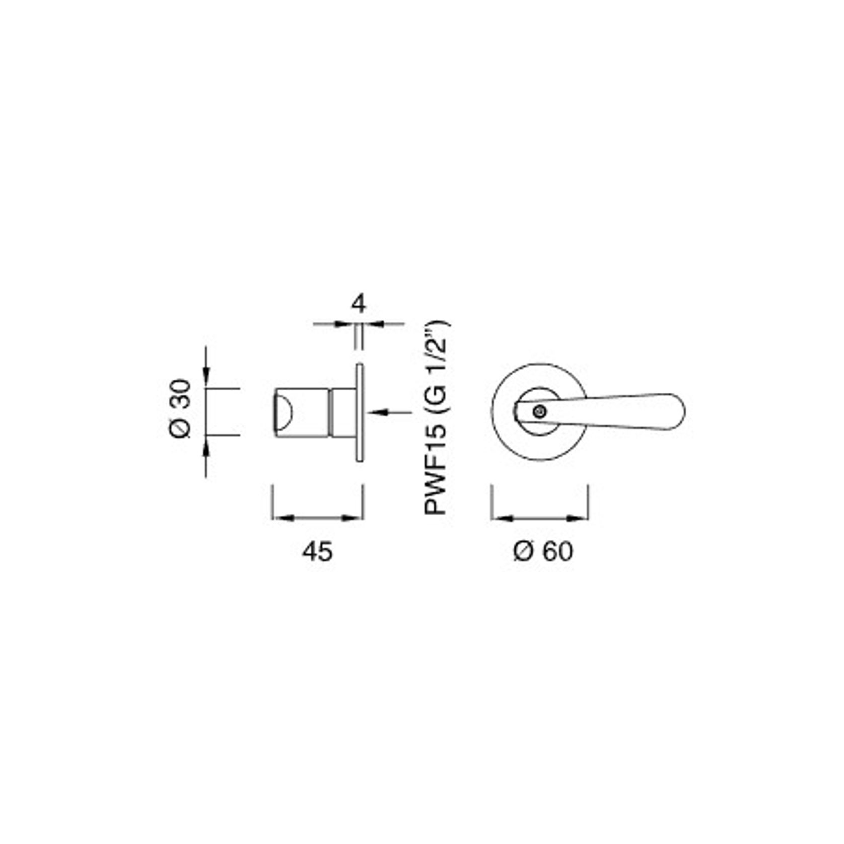 LUTEZIA PLUS Wall Mounted Single Handle Mixer by CEA gallery detail image