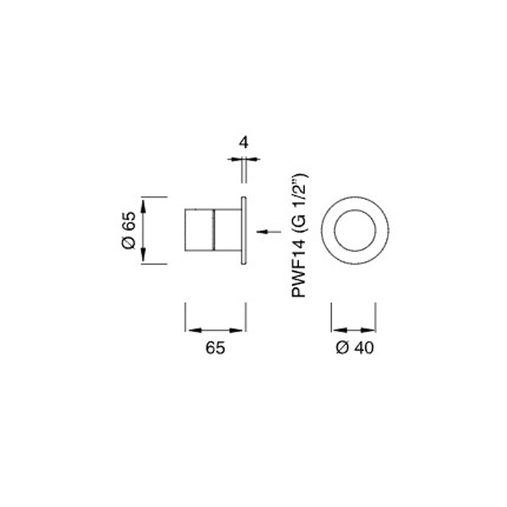 LUTEZIA PLUS Wall Mounted Thermostatic Mixer by CEA gallery detail image