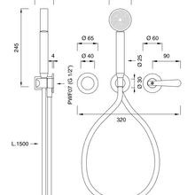 LUTEZIA PLUS Wall Mounted Mixer Set by CEA gallery detail image