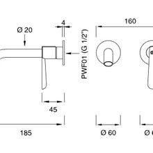 LUTEZIA PLUS Wall Mounted Mixer by CEA gallery detail image