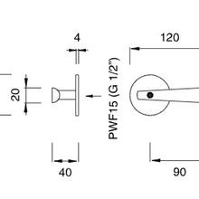 LUTEZIA Wall Mounted Dual Mixer by CEA gallery detail image