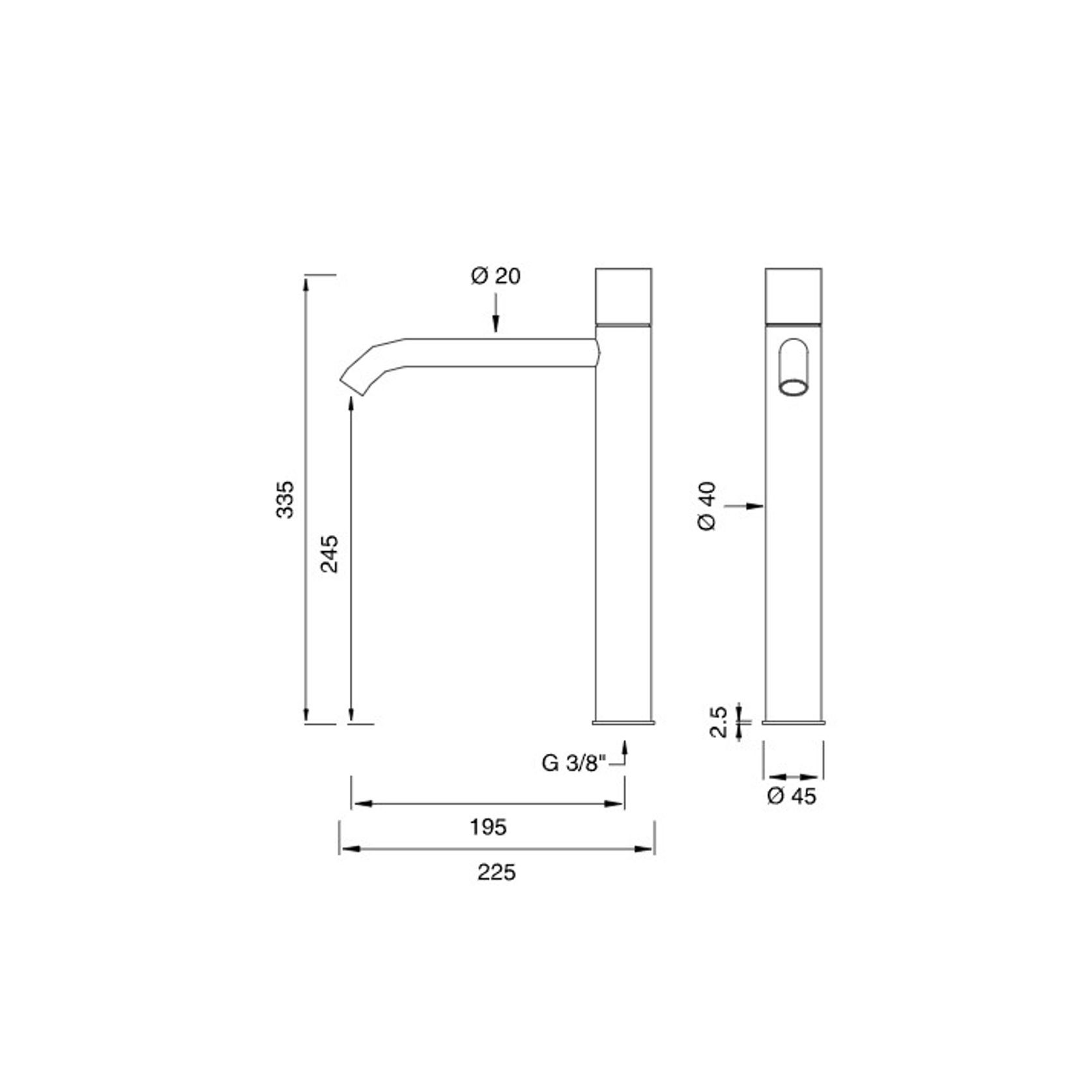 GIOTTO PLUS Deck Mounted Mixer by CEA gallery detail image