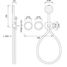 GIOTTO Wall Mounted Mixer by CEA gallery detail image