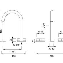 GIOTTO Three Hole Mixer by CEA gallery detail image