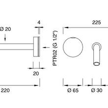 GIOTTO Wall Mounted Dual Mixer by CEA gallery detail image