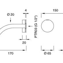 GIOTTO Wall Mounted Single Mixer by CEA gallery detail image