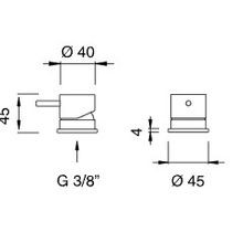 MILO 360 Deck Mounted Single Handle Mixer by CEA gallery detail image