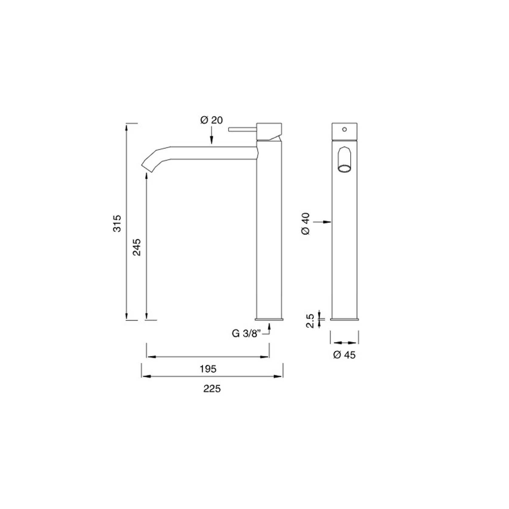 MILO 360 Deck Mounted Mixer by CEA gallery detail image