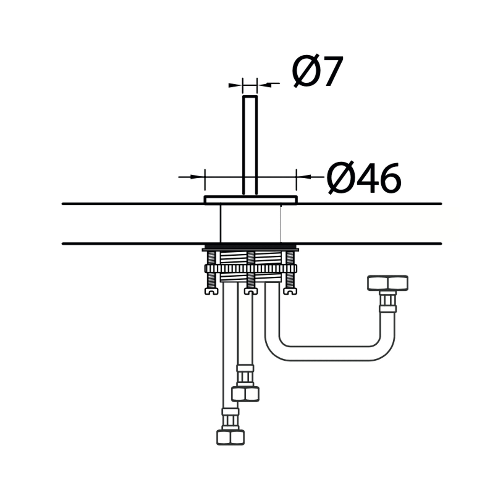 Antonio Frattini CN78 Ceiling Tap gallery detail image