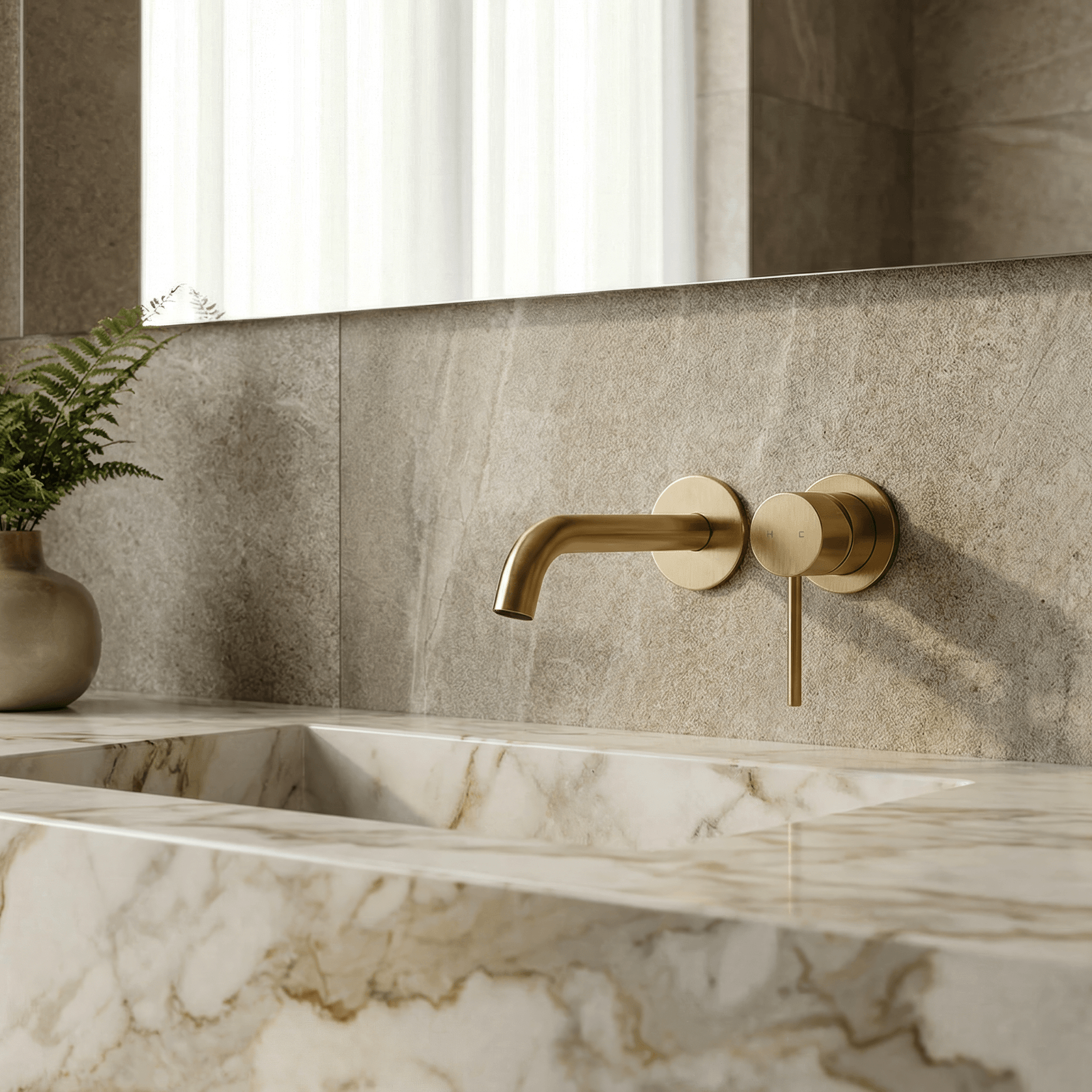 Storm Wall Mounted Basin / Bath Mixer gallery detail image