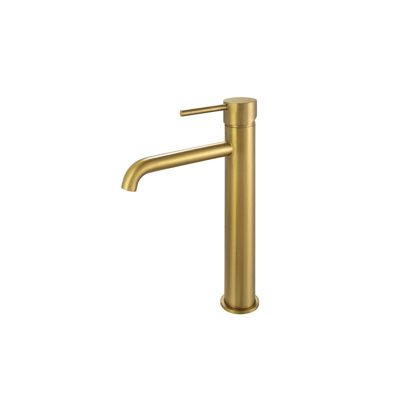 Lucid Pin Tall Basin Mixer Brushed Brass gallery detail image