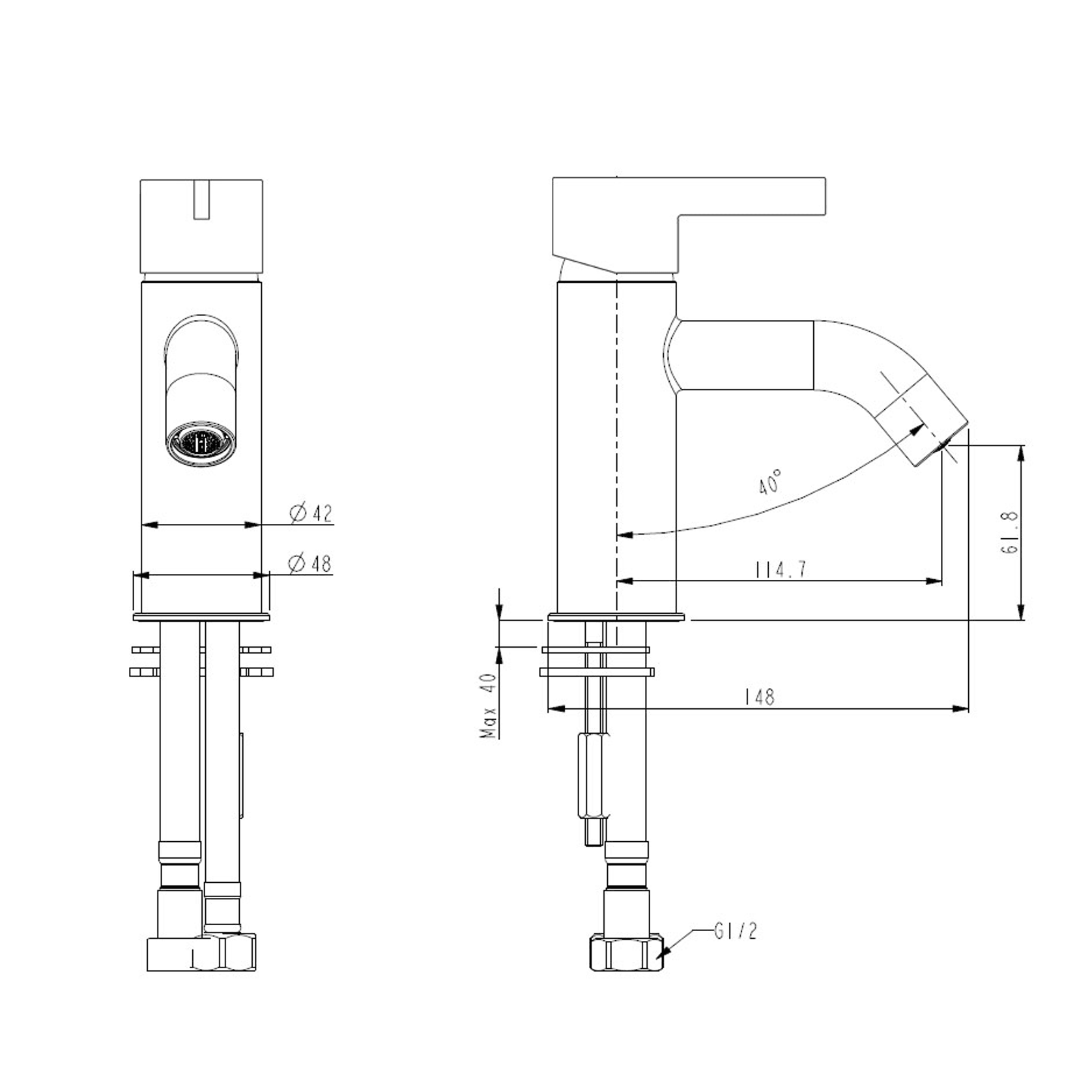 Telaio Basin Mixer gallery detail image