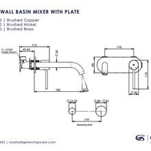 Tesora Basin Mixer w/ Faceplate gallery detail image