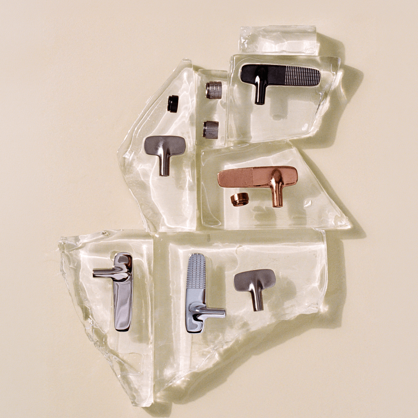 Veloce 3th Deck Mounted Basin Mixer Low Gooseneck Spout gallery detail image