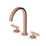 Veloce 3th Deck Mounted Basin Mixer Gooseneck Spout gallery detail image