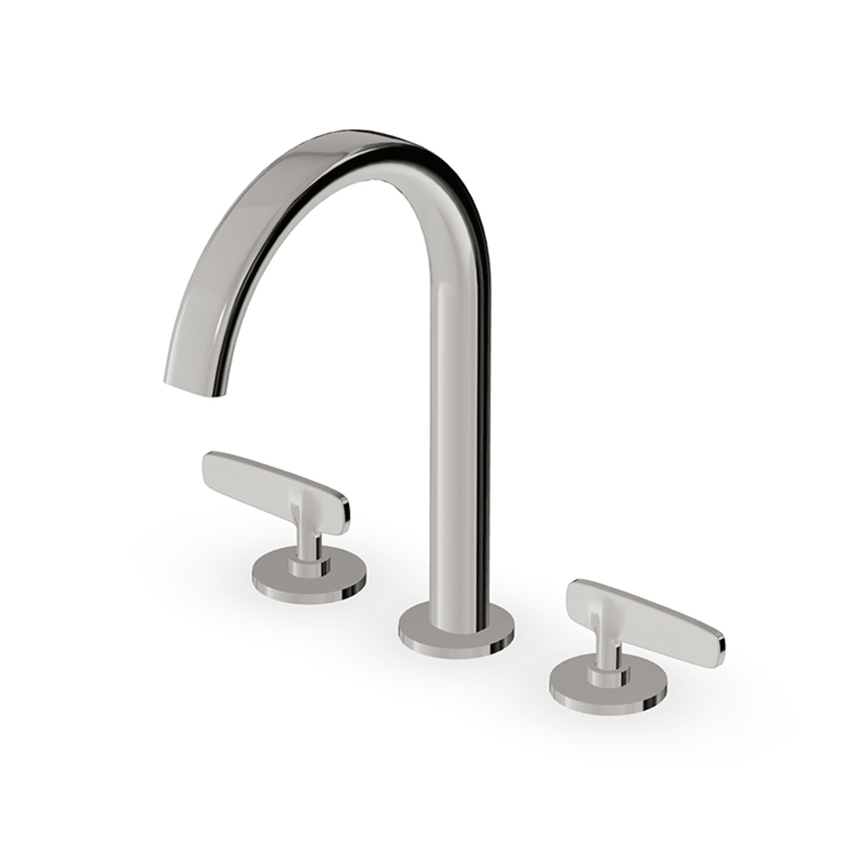 Veloce 3th Deck Mounted Basin Mixer Gooseneck Spout gallery detail image