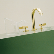 Veloce 3th Deck Mounted Basin Mixer Gooseneck Spout gallery detail image