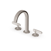 Veloce 3th Deck Mounted Basin Mixer Low Gooseneck Spout gallery detail image