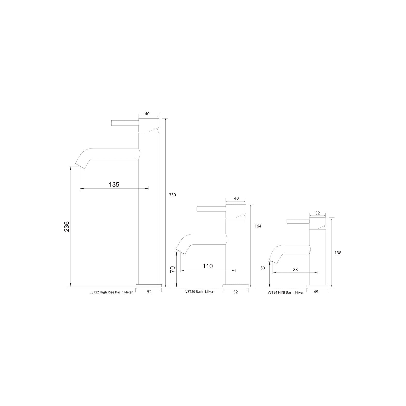 Storm MINI Basin Mixer gallery detail image