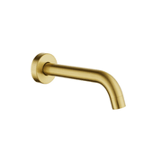Lucid Pin Wall Spout Brushed Brass gallery detail image