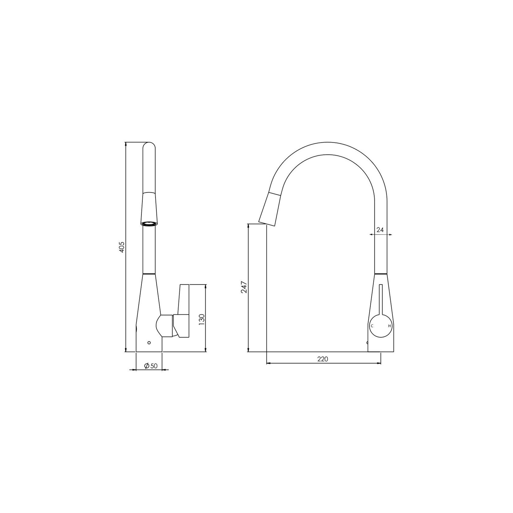 Memo Sia Sensor Gooseneck Sink Mixer Tap gallery detail image