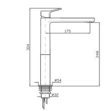 Brim Extended Height Basin Mixer gallery detail image