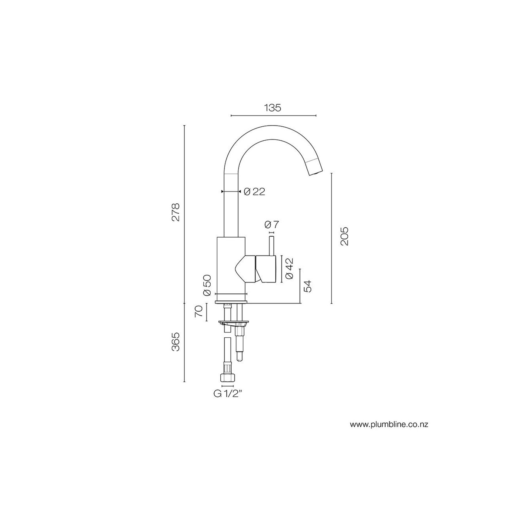 Buddy Highrise Basin Mixer gallery detail image