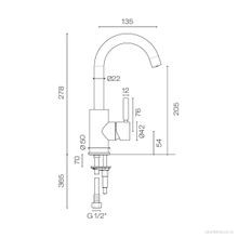 Buddy Pro Highrise Basin Mixer gallery detail image