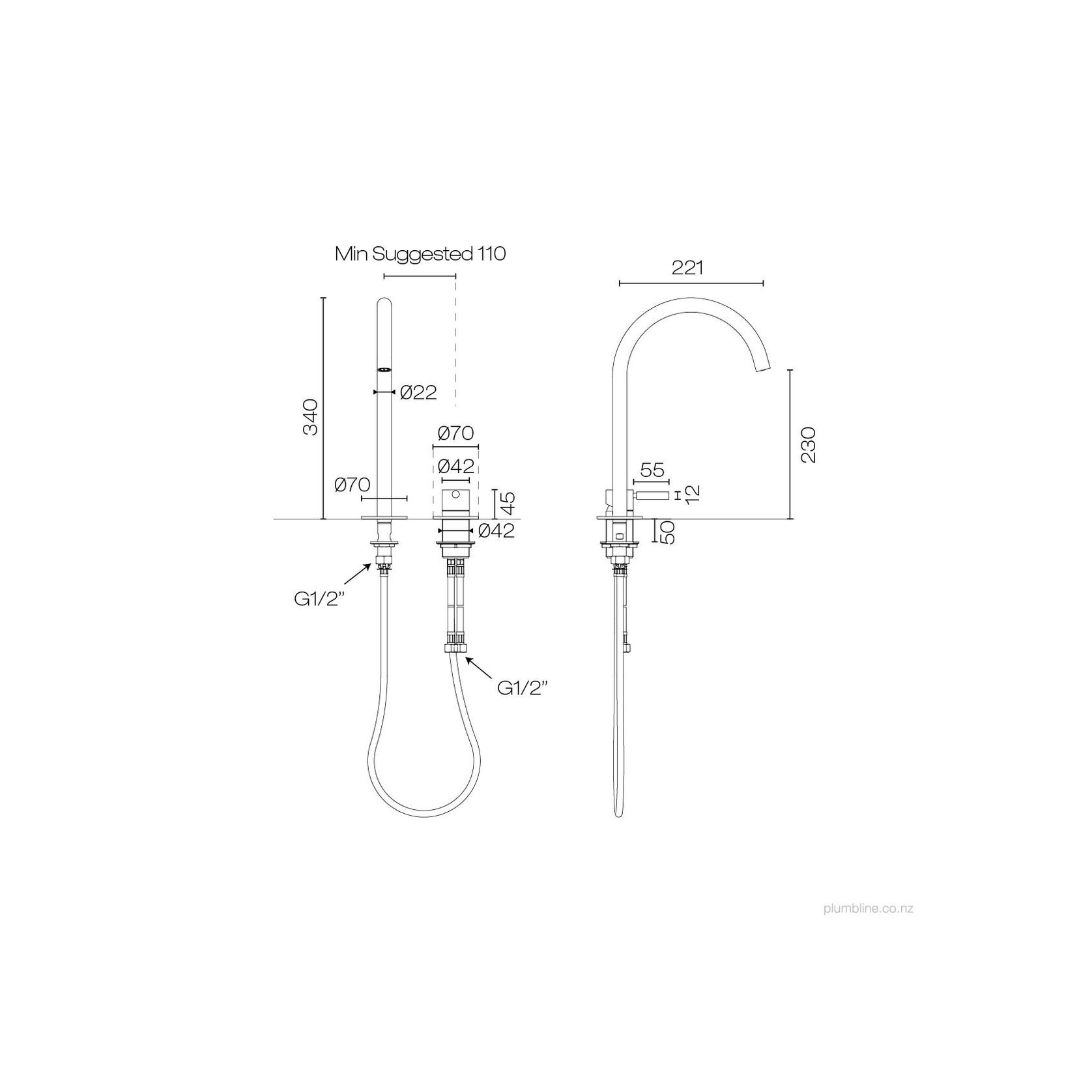 Buddy Pro Round 2 Hole High Mixer gallery detail image
