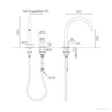 Buddy Pro Round 2 Hole Basin Mixer gallery detail image