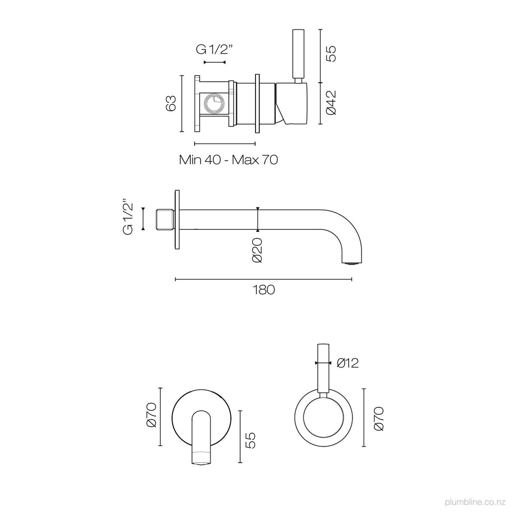 Buddy Pro Wall Mount Mixer gallery detail image