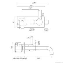 Buddy Pro Wall Mount Mixer With Backplate gallery detail image