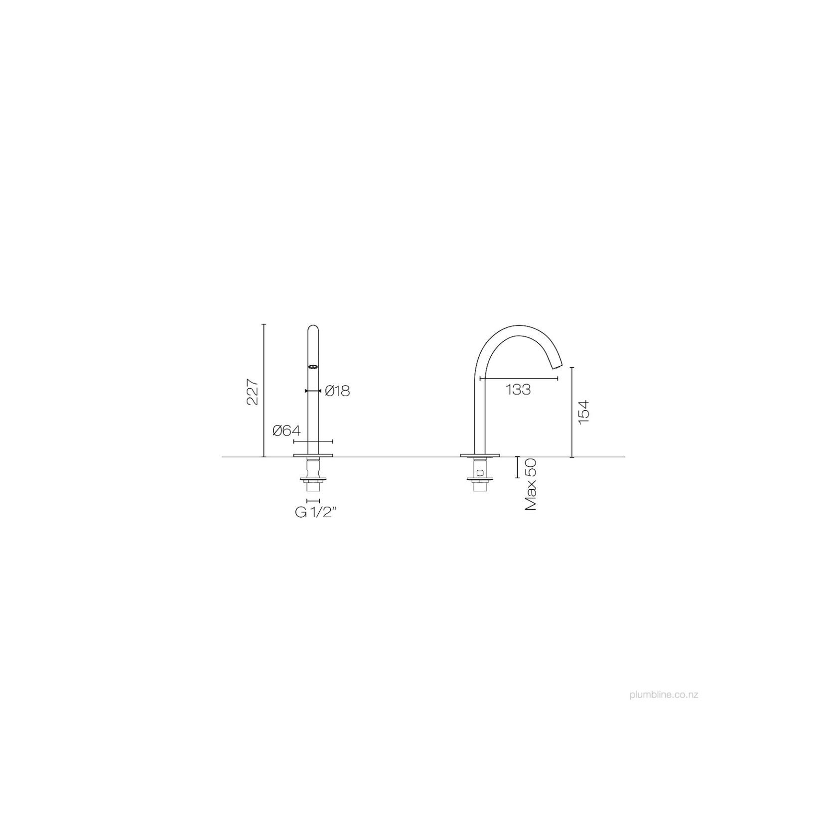 Buddy Round Deck Mount Small Spout gallery detail image
