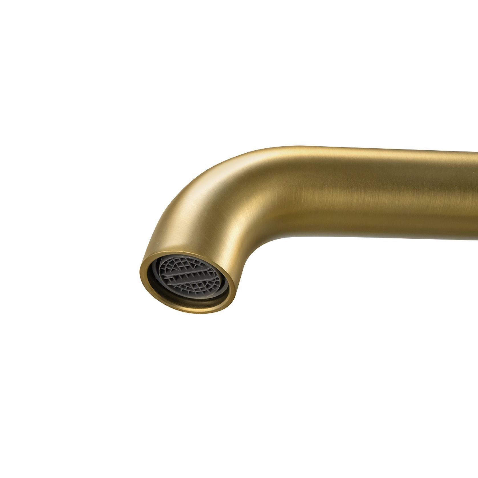 Lucid Pin Tall Basin Mixer Brushed Brass gallery detail image