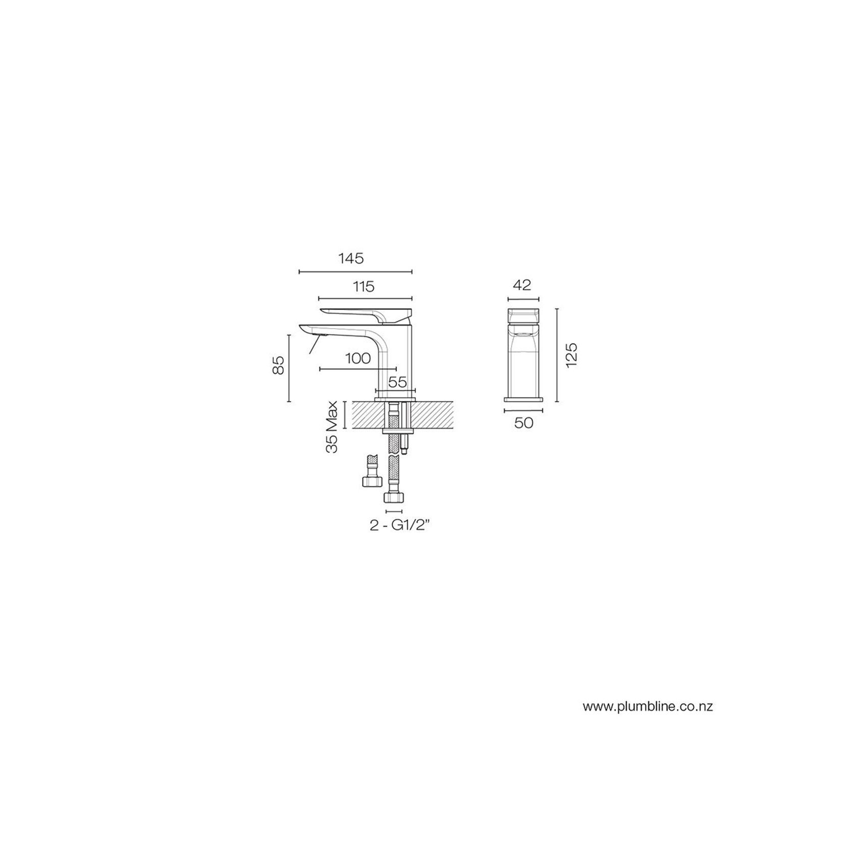 Como Mini Basin Mixer gallery detail image