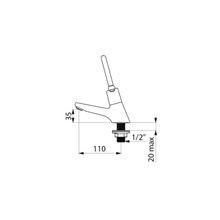 DELABIE Tempostop time flow basin lever tap- Lead Free* gallery detail image