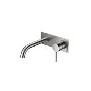 Unika Hali Wall Basin Mixer with Curved Spout gallery detail image