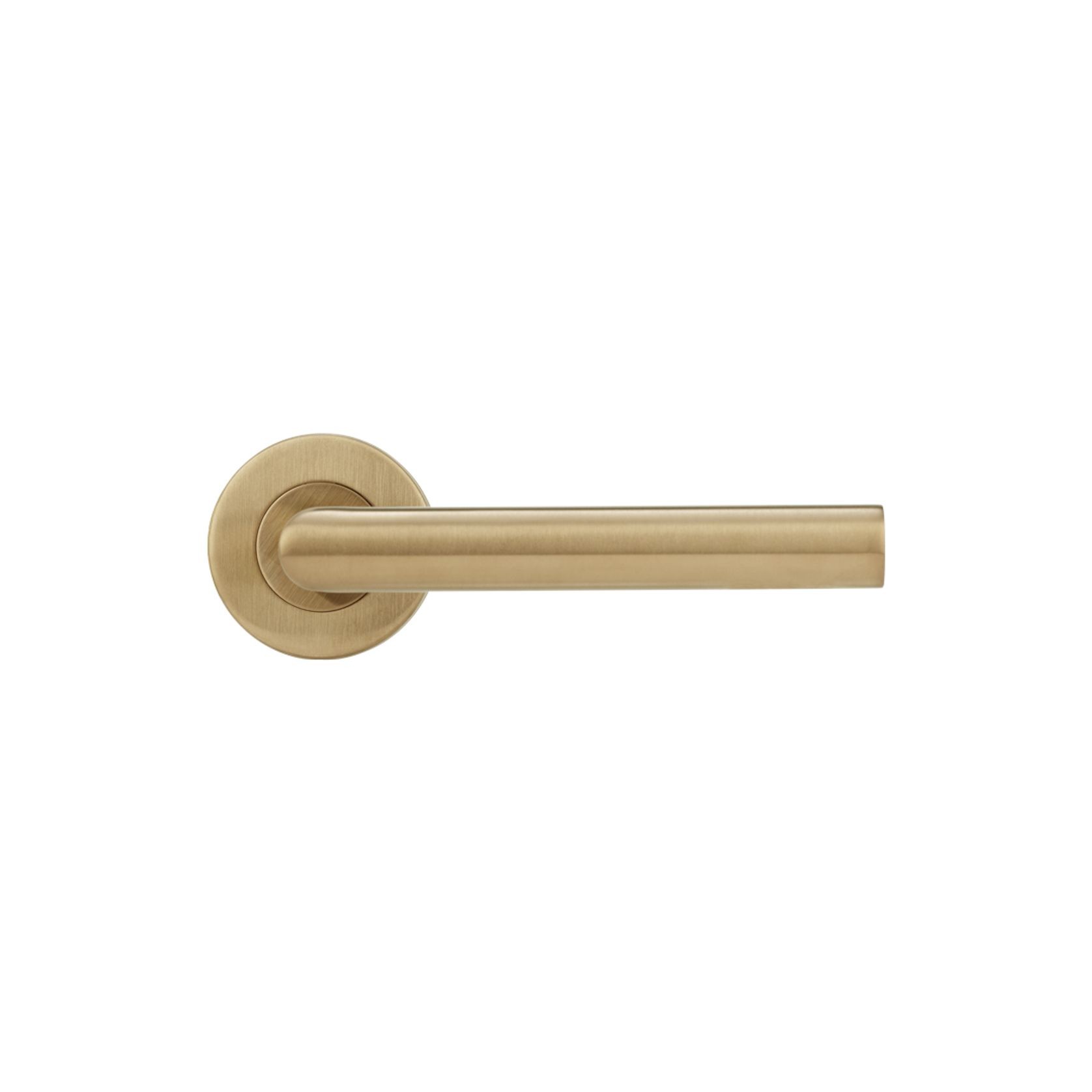 Davis Door Handle | Brushed Brass gallery detail image